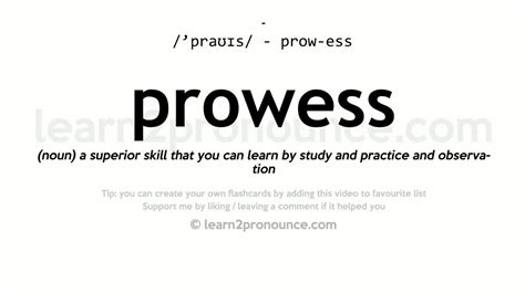 prowess def|More.